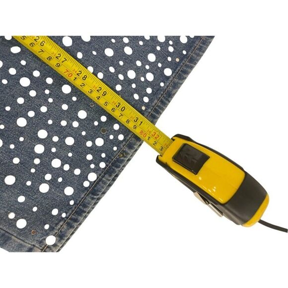 Zara Womens Mini Jean Dress mirror beaded S Small Light Blue Denim 6688/280 NWT - Picture 11 of 12